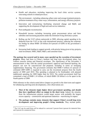 World Bank Quarterly December 2008