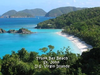 Trunk Bay Beach
     St. John
U.S. Virgin Islands
 