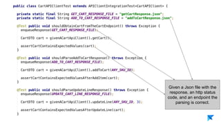 Pedro V. Gómez Sánchez - pedro@karumi.com - @pedro_g_s - github.com/pedrovgs
Given some HTTP
responses the final
authentication state is
correct.
 
