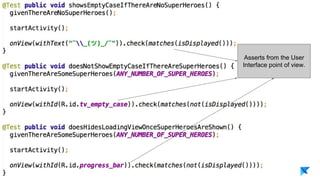 Pedro V. Gómez Sánchez - pedro@karumi.com - @pedro_g_s - github.com/pedrovgs
Code Injected from
the test application.
 