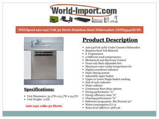 Kitchen Aid 220-240 Volt 50 Hz 7 Speed Hand Mixer - World Import