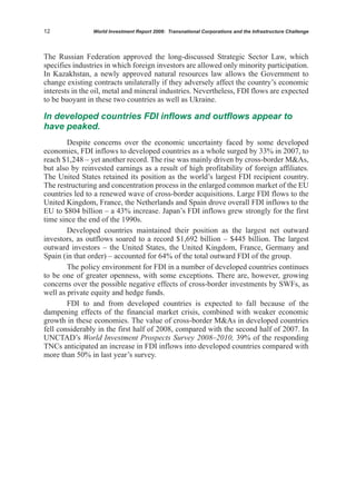 World Investment Report 2008, Unctad