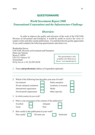 World Investment Report 2008, Unctad