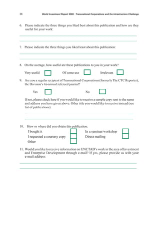 World Investment Report 2008, Unctad