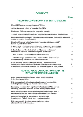 World Investment Report 2008, Unctad