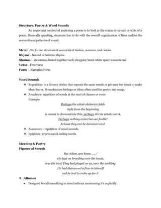 Poems Method World Literature Compilation of BSMT3-1 | PDF