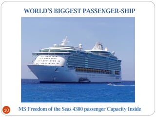     WORLD'S BIGGEST PASSENGER-SHIP MS Freedom of the Seas 4300 passenger Capacity Inside 