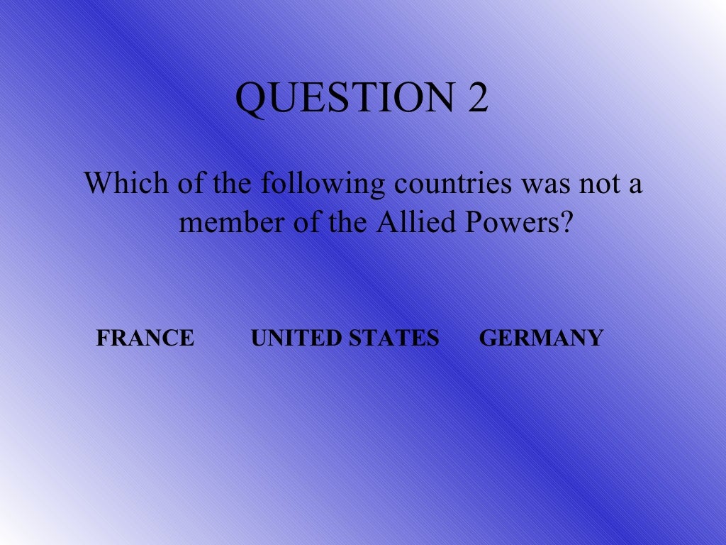 World War I American Involvement