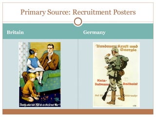 Britain Germany Primary Source: Recruitment Posters 