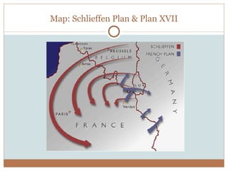 Map: Schlieffen Plan & Plan XVII 