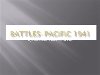 World War II Battles-Pacific | PPT
