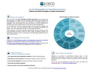 Join the Global Coalition for Good Water Governance - Endorse the OECD Principles on Water Governance !