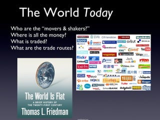 The World  Today <ul><li>Who are the “movers & shakers?” </li></ul><ul><li>Where is all the money? </li></ul><ul><li>What ...
