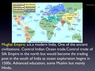 scienceparameter.com Mughal Empire : a.k.a modern India. One of the ancient civilizations. Control Indian Ocean trade.Cont...