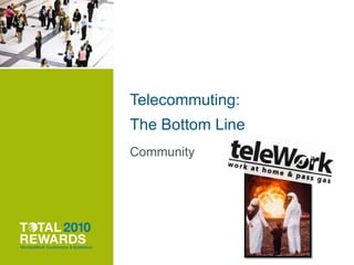  Dow Chemical estimates a 32.5% increase in productivity. - IBM study suggests telework employees up to 50% more productive.- Alpine Access, shows 30% increase in sales / 90% reduction in complaints- Over two-thirds of employers report increased productivity for telecommuters.