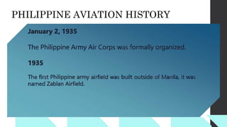 PHILIPPINE AVIATION HISTORY
 
