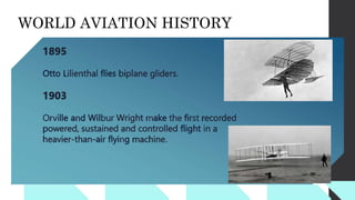 WORLD AVIATION HISTORY
 