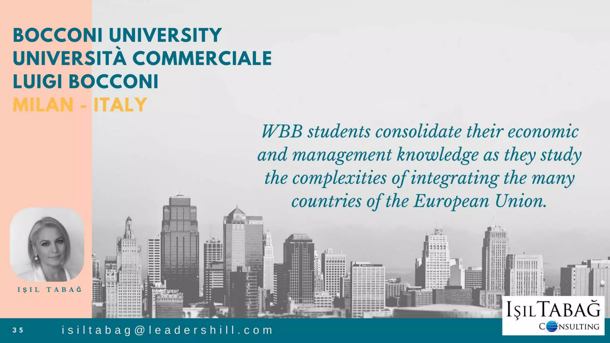 WORLD BACHELOR IN BUSINESS - Undergraduate Program