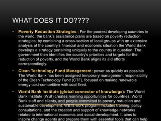 World bank and International Labour Organisation ( ILO ) PPT