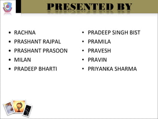 RACHNA  PRASHANT RAJPAL PRASHANT PRASOON MILAN PRADEEP BHARTI PRADEEP SINGH BIST PRAMILA PRAVESH PRAVIN PRIYANKA SHARMA 