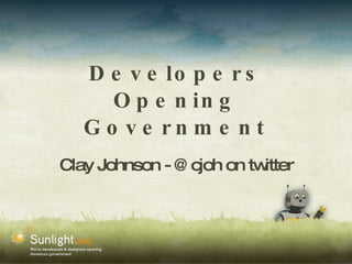 Developers Opening Government ,[object Object]