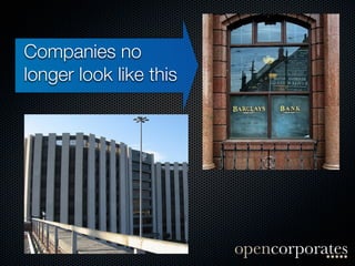 Companies no
longer look like this
 