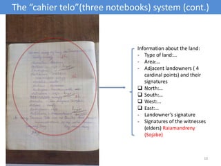Tenure security and Forest Landscape Restoration in Boeny, Madagascar