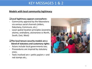 Tenure security and Forest Landscape Restoration in Boeny, Madagascar