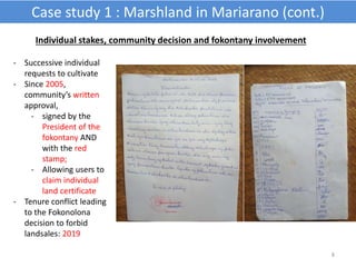 Tenure security and Forest Landscape Restoration in Boeny, Madagascar
