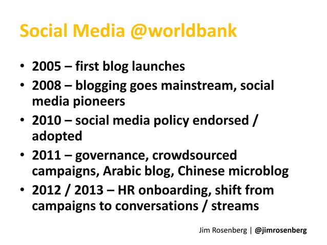 Social Media at the World Bank | Content, Analytics, Strategy ...