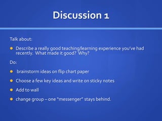 World Cafe: What Is an Ideal Learning Environment? | PPTX