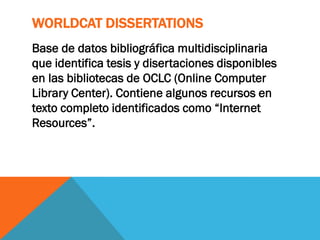 worldcat dissertations