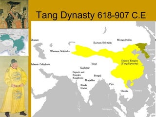 Tang Dynasty 618-907 C.E

Sui, Tang and Song

 