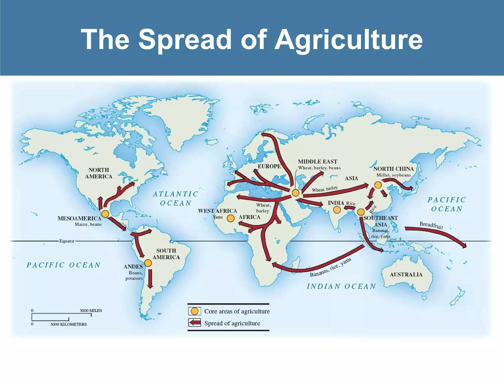 The Spread of Agriculture
 