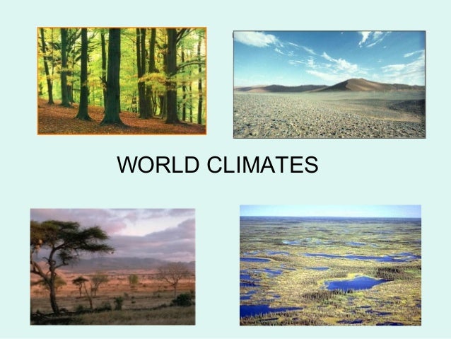 world climates climates