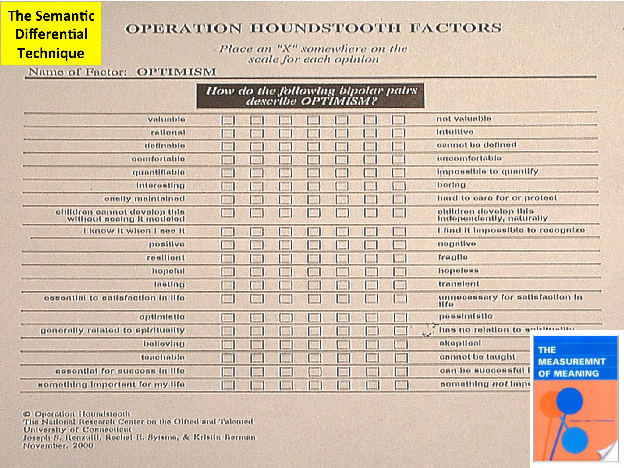 The
Seman:c
Differen:al
Technique