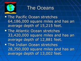 World continents and oceans | PPS