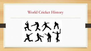 World Cricket History
 