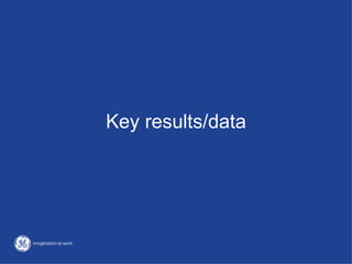Key results/data
 