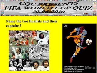 Name the two finalists and their  captains? 