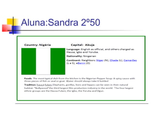 Aluna:Sandra 2º50
 
