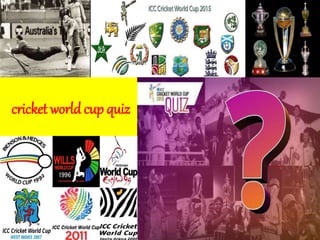 cricket world cup quiz
 