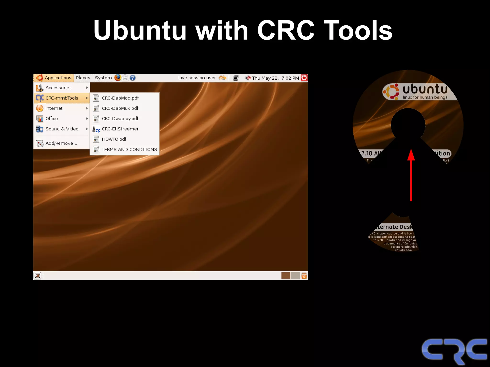 Ubuntu with CRC Tools
 