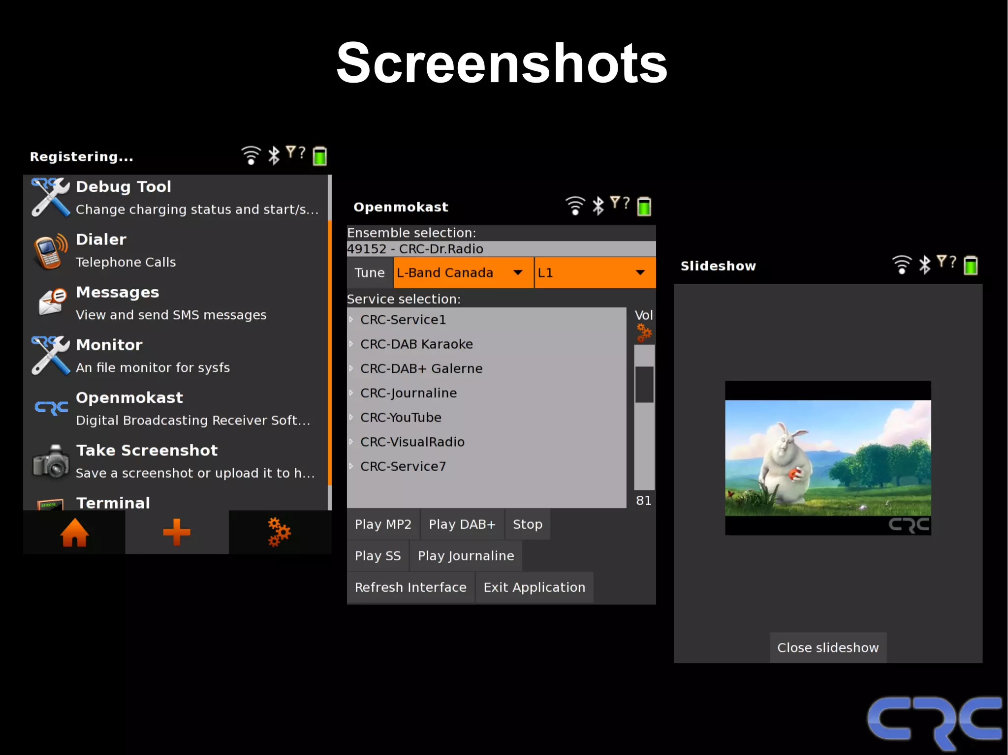 Screenshots
 