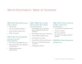 World Domination Table of Contents




PART ONE: What You’ll Learn in         PART THREE: The Crowded                    P...