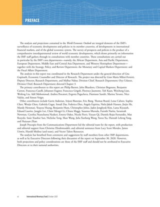 World economic outlook, october 2020