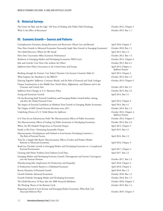 World economic outlook, october 2020