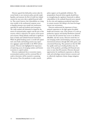 World economic outlook, october 2020