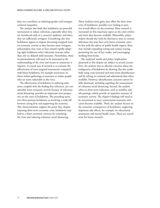 World economic outlook, october 2020