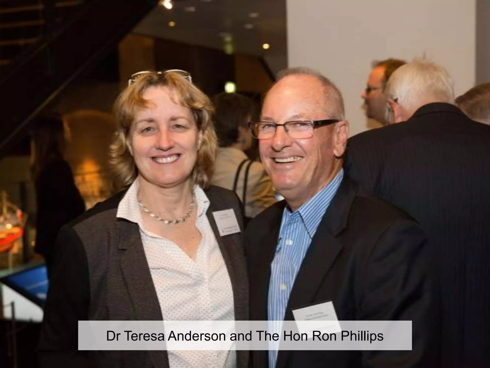 Dr Teresa Anderson and The Hon Ron Phillips
 